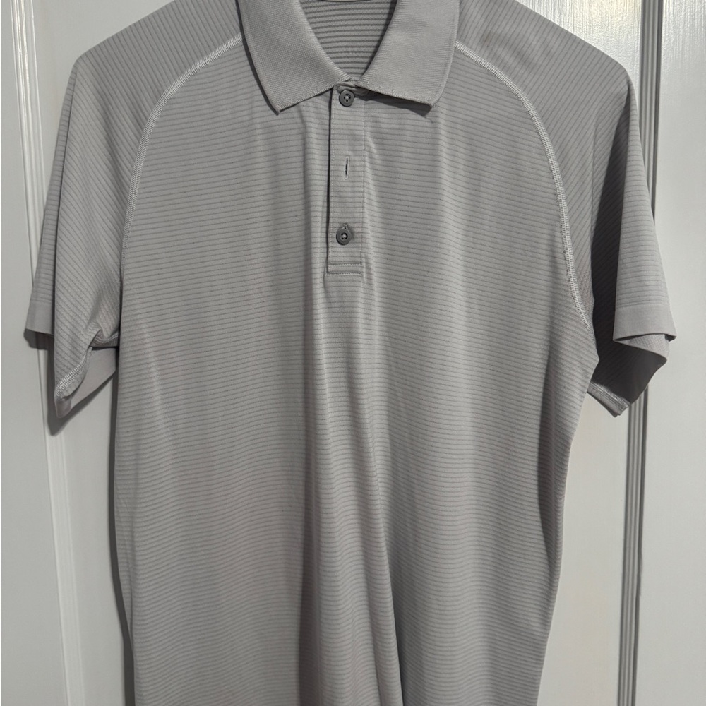 lululemon athletica Light Gray Polo Shirt